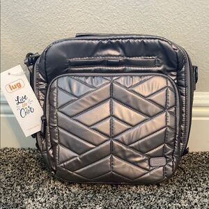 Lug Quilted Crossbody Bag - Ranger - Color- Metallic Pearl